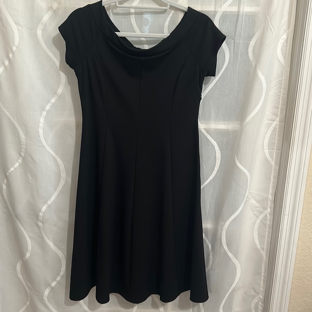 Ann Taylor, Black, Short Cap Sleeve Dress, Size 8P